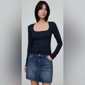 GAP CloseKnit Jersey Henley T-Shirt